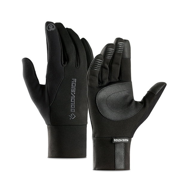 Golovejoy Bike Gloves Winter Thermal Warm Full Finger Cycling Glove-Touch Screen